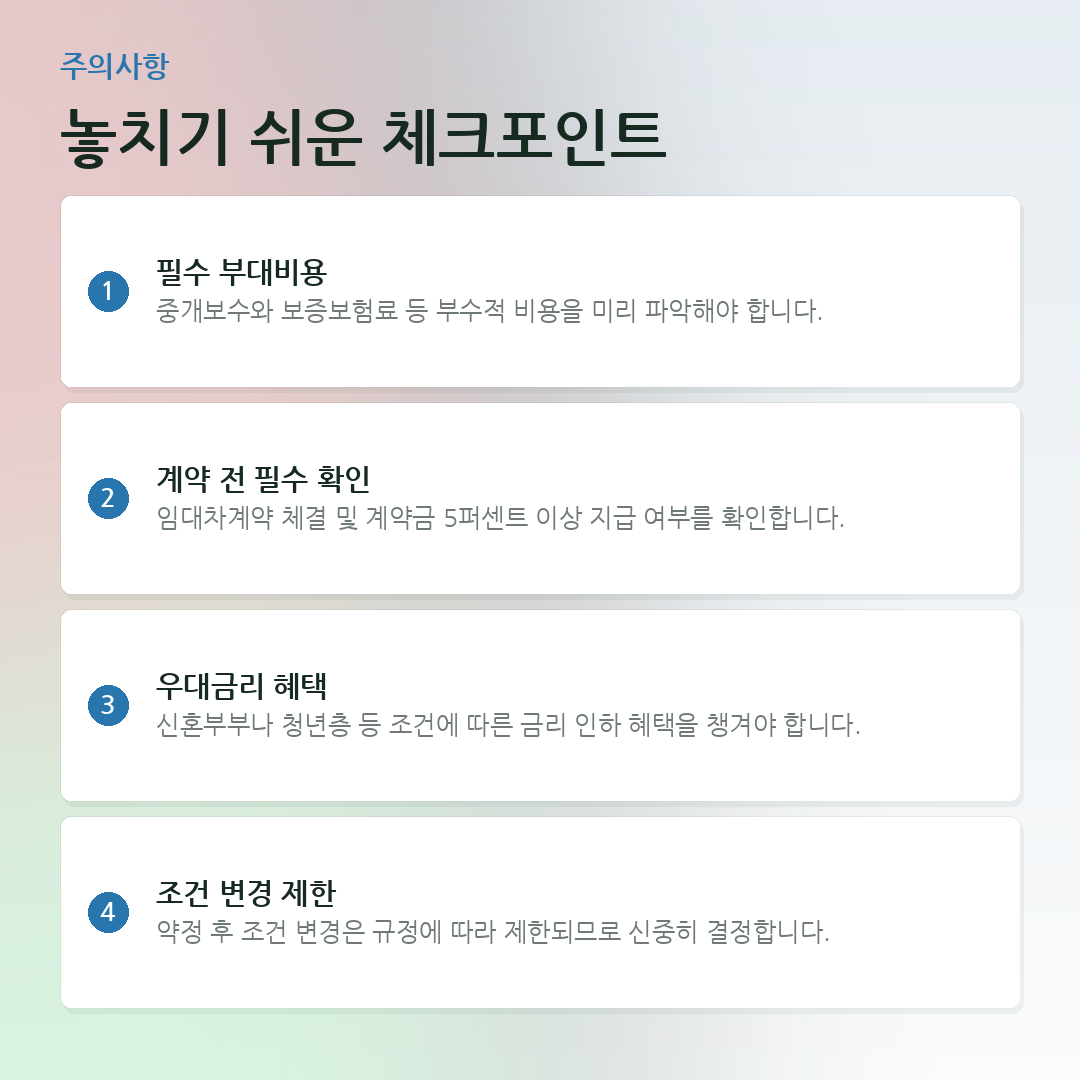 놓치기 쉬운 체크포인트 요약 카드