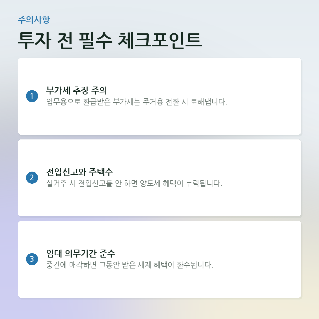 투자 전 필수 체크포인트 요약 카드