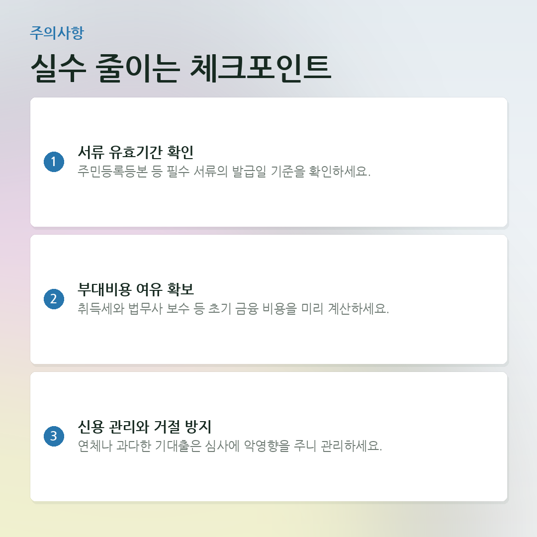 실수 줄이는 체크포인트 요약 카드