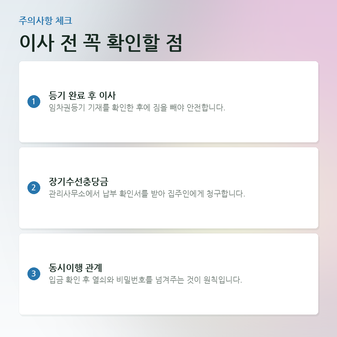 이사 전 꼭 확인할 점 요약 카드