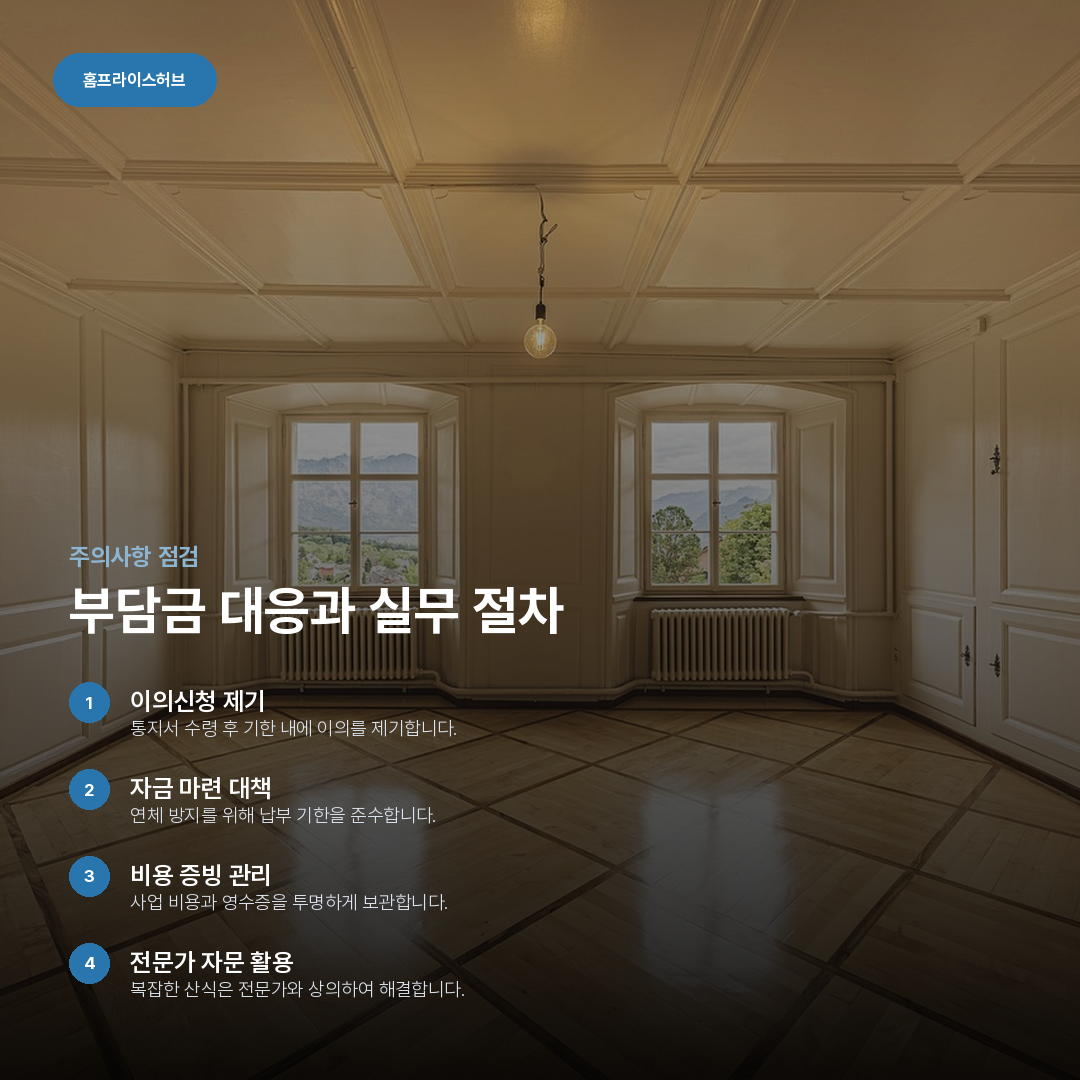 부담금 대응과 실무 절차 요약 카드