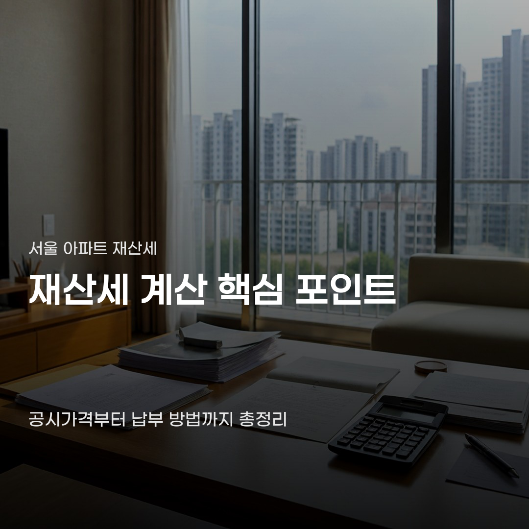 서울 아파트 재산세 계산 결과가 왜 달라질까