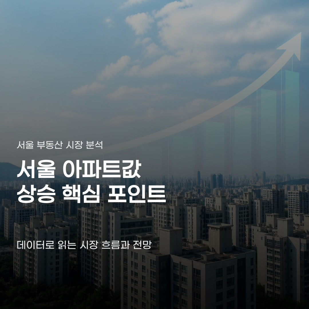 서울 아파트값 상승 현황 확인을 위한 3가지 핵심 지표