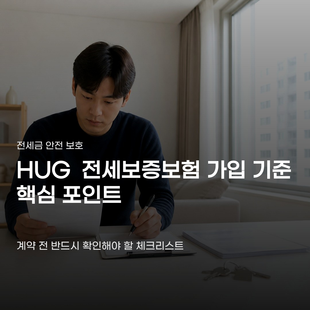 HUG 전세보증보험 가입 기준, 대상 주택 확인부터 신청 시기까지