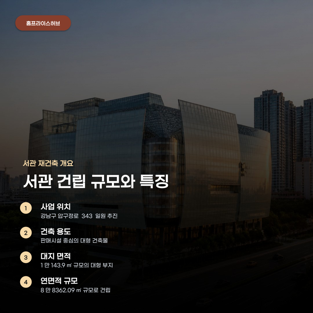 압구정 갤러리아 재건축 유리 외관이 모래시계인 이유