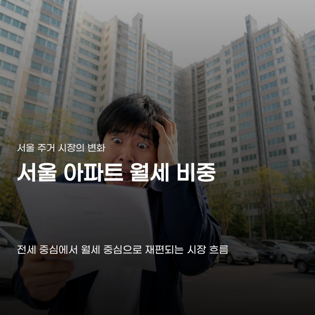 서울 아파트 월세 비중 높아진 배경