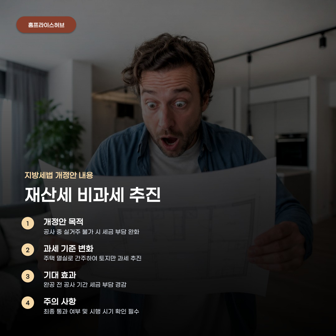 아파트 리모델링 재산세 감면, 비과세 추진부터 공제 혜택까지