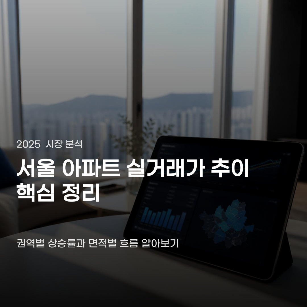 서울 아파트 실거래가 추이, 권역별 상승률과 면적별 차이