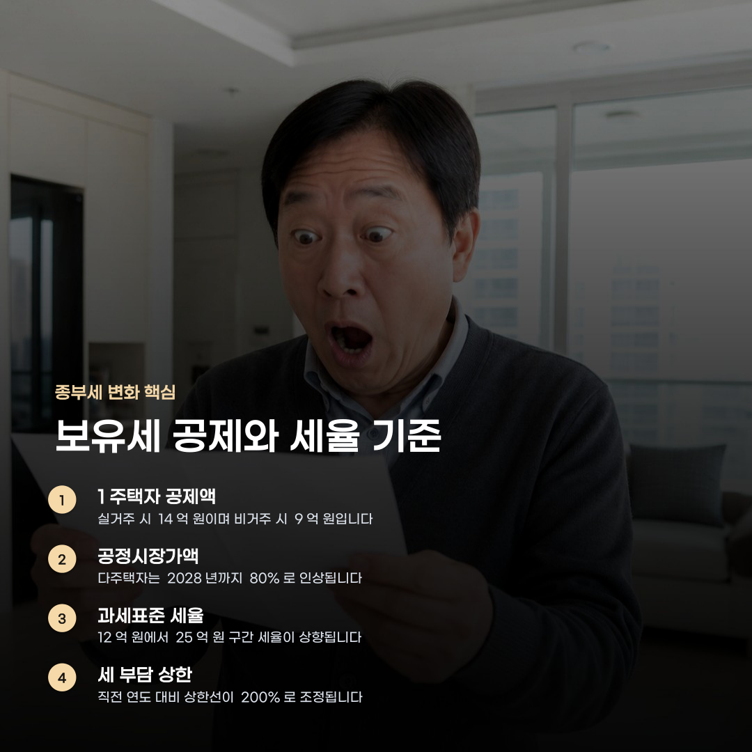종부세 양도세 개편 내용, 공제 기준부터 세율 변화까지