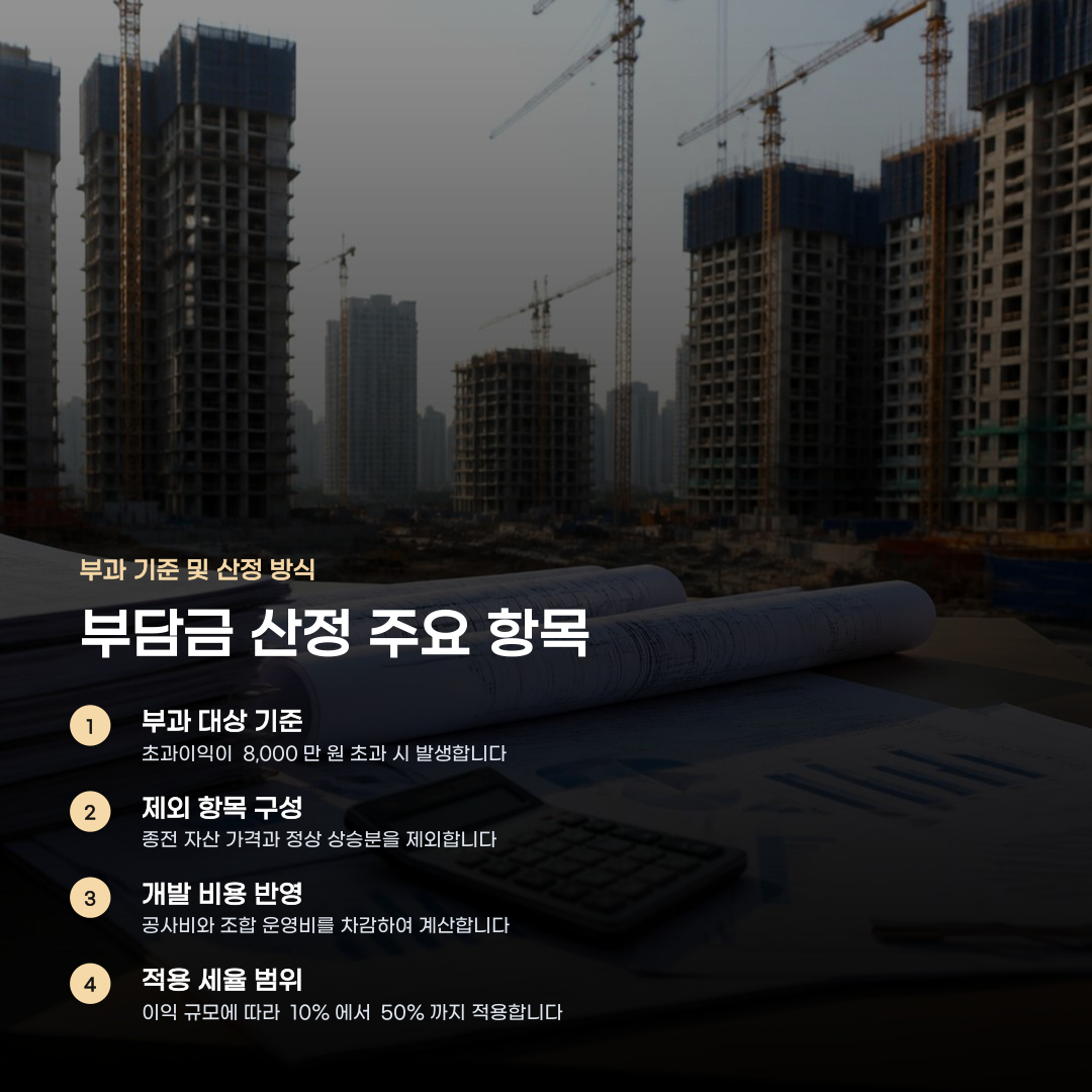 강남 재건축 초과이익환수제 부담금 산정 방식과 부과 기준 3가지