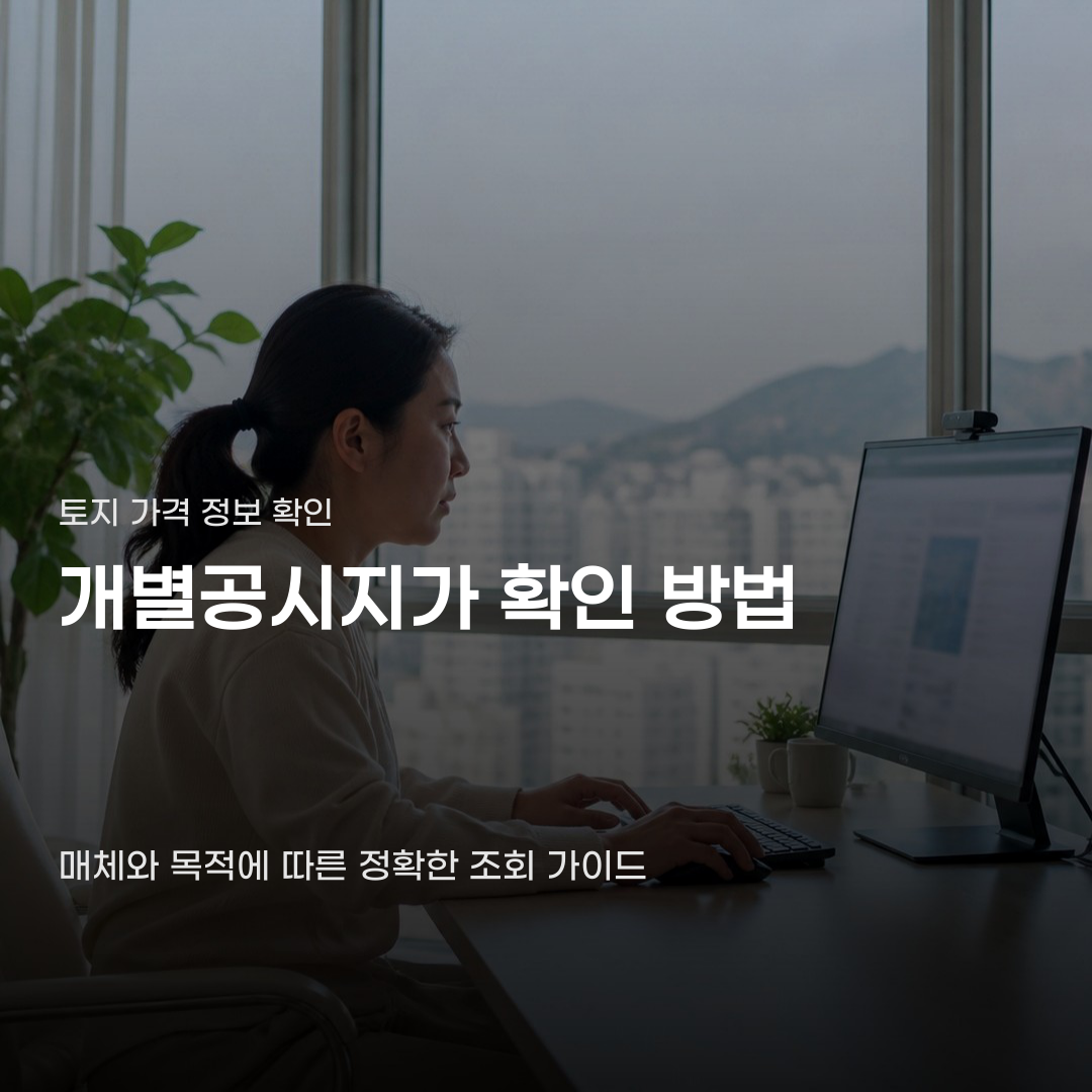 개별공시지가 확인 방법 모르면 놓치는 정보들